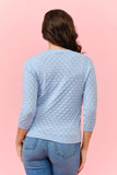 Pointelle Button Front Cardigan