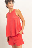 Sleeveless Round Neck Top