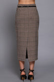 Belted Column Skirt