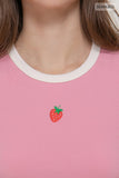 Embroidered Ringer Tee