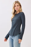 Ribbed Long Sleeve Top