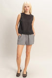 Sleeveless Eyelet Top