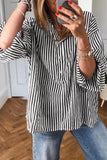 Striped Button Front Shirt