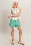 Sleeveless Eyelet Top