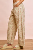 Flower Print Barrel Leg Jeans