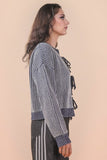 Front Tie Knit Cardigan