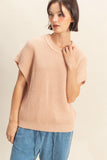 Short Sleeve Casual Sweater