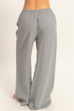 Gingham Wide-Leg Pants