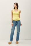 Ribbed Scoop Neck Tank