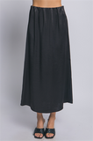 Satin Midi Skirt