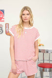 Striped Relaxed Knit Top