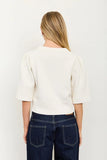 Puff Sleeve Cropped Sweater