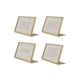 Metal & Glass Frame Easel & Saying Gold Finish, 4 Styles