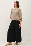 Pointelle Dolman Sleeve Sweater
