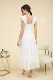 Chiffon Smocked Midi Dress