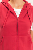 Sleeveless Zip Up Hoodie