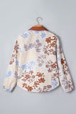Floral V-Neck Blouse