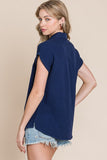 Gauze Short Sleeve Top