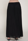 Woven Crinkle Maxi Skirt