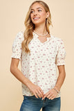 Ruffled Floral Print Top