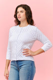 Pointelle Button Front Cardigan