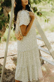 Round Neck Tiered Dress