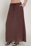 Woven Crinkle Maxi Skirt