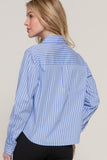 Long Slv Stripe Poplin Shirt