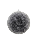 Sm Black Iced Ball Ornament.