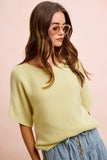 Washed Dolman Sleeve Sweater