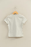 Polka Dot Short Sleeve Top