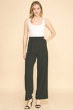 Twill Wide Leg Trousers