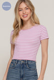 Short Sleeve Seamless Ribbed Top