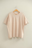 Mineral Washed Oversized Crew Neck Tee