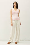 Striped Ribbed Sweater Tank