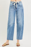 Slouchy Ankle Barrel Leg Jeans