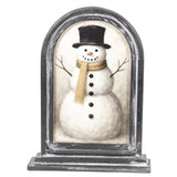 Top Hat Snowman Framed Stand