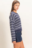 Striped Henley Sweater
