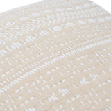 Square Cotton Woven Case Beige