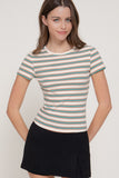 Multi-Stripe Ribbed Top