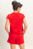Cap Sleeve Boxy Top