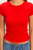 Pointelle Short Sleeve Top