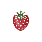 Cast Iron Strawberry Shaped Trivet, Red & Green
