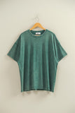 Mineral Washed Oversized Crew Neck Tee