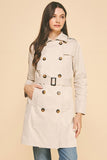 Premium Twill Double Breasted Peacoat