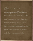 Step Inside Make Yourself At Home