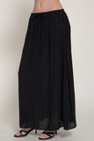 Woven Crinkle Maxi Skirt