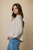 Multicolor Striped Long Sleeve Top