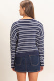 Striped Henley Sweater