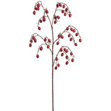 Plastic Pine Cone Spray Burgundy